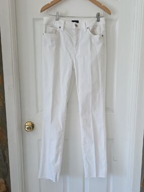 Talbots Straight Leg White Jeans Size 4